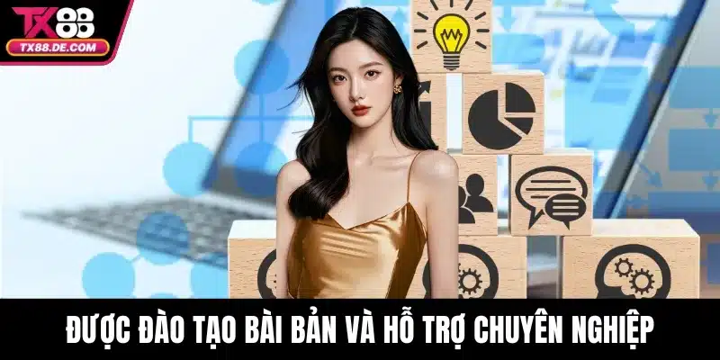 Được đào tạo bài bản và hỗ trợ chuyên nghiệp