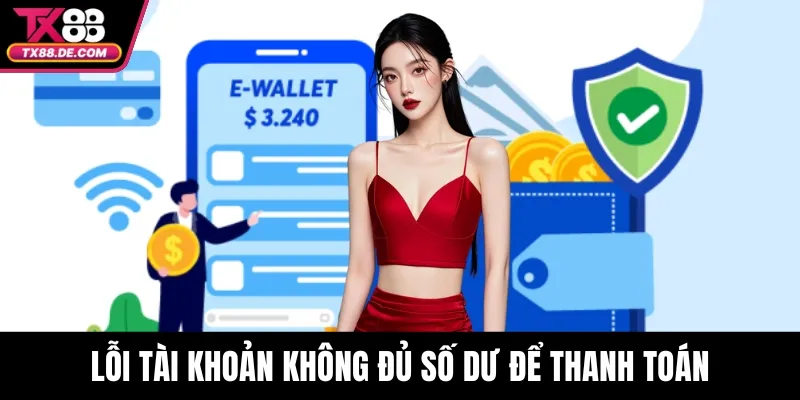 Lỗi tài khoản không đủ số dư để thanh toán